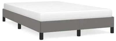 Produktbild von vidaXL Bettgestell ohne Matratze Dunkelgrau 120x190 cm Stoff
