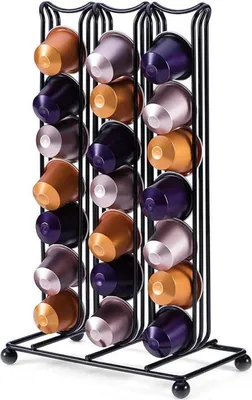 Zdjęcie produktu dla Pojemnik na kapsułki Nespresso Original 42 kapsułki - Przechowywanie kawy czarny