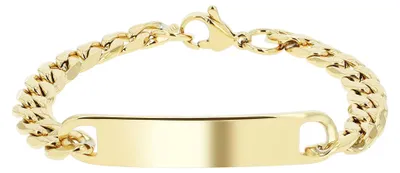 Produktbild von Akzent Damen Armband Yvaine "Yvaine" - Silberfarbenes Schmuckstück - Edelstahl - Gravurplatte