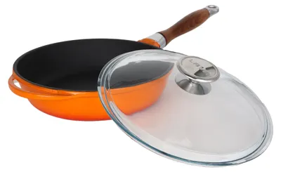 Produktbild von Lava Bratpfanne - 24 cm - 2.0 liter - Cast iron - Orange