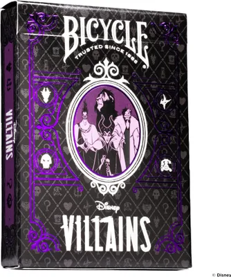 Produktbild von Bicycle® Kartendeck - Disney Villains (lila) Kartenspiel Spielkarten Pokerkarten Single Deck