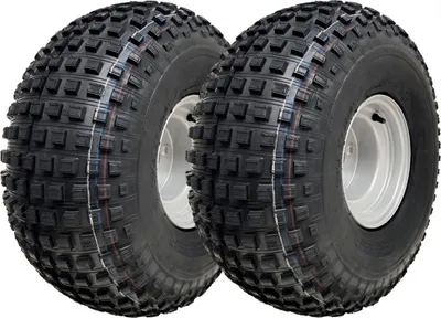 Produktbild von 22x11.00-8 Stollenreifen für ATVs, 4-Loch-Felgen für Anhänger und Quads, 100 mm Lochkreis (2er-Set)