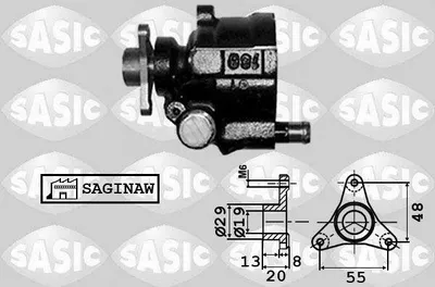 Produktbild von SASIC 7074001 Servolenkung Pumpe Servopumpe für RENAULT TRAFIC II Kasten (FL) Hydraulisch