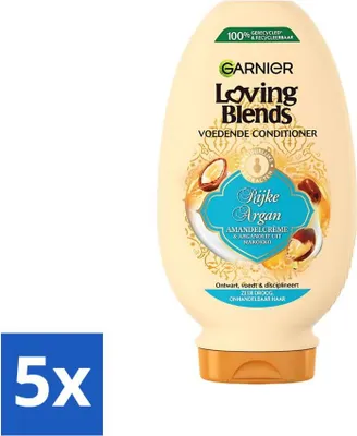 Zdjęcie produktu dla Garnier Loving Blends Rich Argan Conditioner, 250 ml - Value pack - 5 sztuk