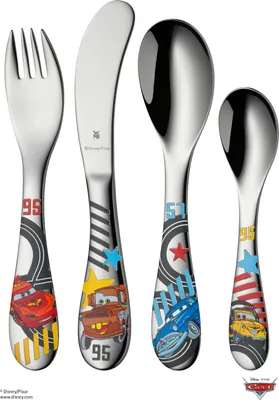 Produktbild von WMF Kinderbesteck Set 4-teilig Disney Cars 2