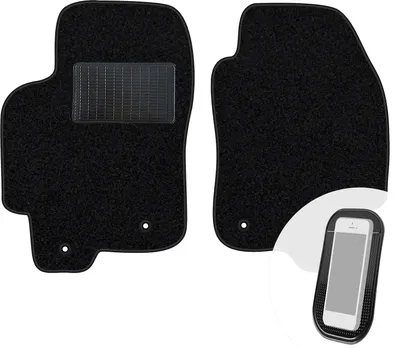 Produktbild von moto-MOLTICO Vorne Fußmatten Auto Velours Autoteppiche Schwarz Automatten Set 2-teilig passend für Jaguar XJ 2009-2019