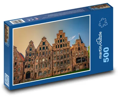 Zdjęcie produktu dla martinpuzzle - Puzzle 500 - Stare kamienice w Lübecku