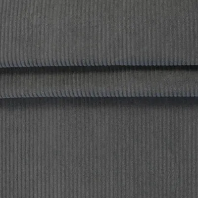 Samt Cord/ Velvet Corduroy ab 1mx140cm Martindale >60.000 Rubs Polsterstoff Dekostoff dunkelgrau
