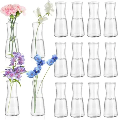 Produktbild von Glasvase 12 Stücke, transparent, Tischdekoration