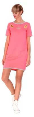 Produktbild von Damen Minikleid Sommer Farben; Neon Pink
