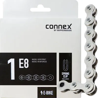Image de Chaîne Connex 1/2 x 1/8 1E8 1 fois E-25 Nickel 132 maillons argent