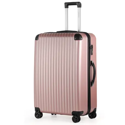 Produktbild von Hartschalen-Trolley Handgepäck Koffer ABS Hartschale Trolley Business-Koffer, Verstärkte Ecken, sicheres 3-stelliges Zahlenschloss 56/66/76cm