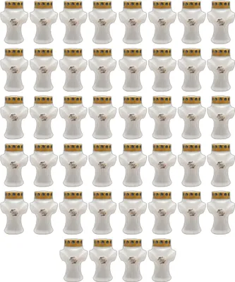 Produktbild von 44er Set Grabkerze Kreuz Grablicht Weiß Friedhofskerzen Grabbrenner Kreuzkerze Grableuchte Trauerlicht Gedenkkerze Grablichtkerze Grabdekoration