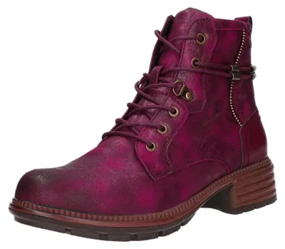 Produktbild von BOXX Damen-Schnürstiefelette Burgunder-Rot, Farbe:rot, EU Größe:42