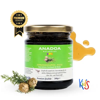 Zypressenzapfen Paste für Kinder – 100 % natürlich, 240 g - Anadoa Naturhaus