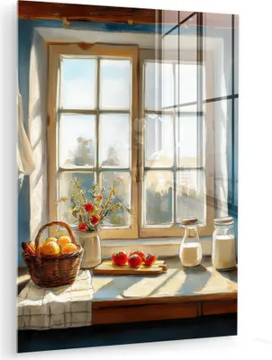 Produktbild von MuchoWow Glasbilder - Bilder auf Wandbild - Foto auf Glas Stillleben - Küche - Durchsichtig - Vintage 30x40 cm Wanddekoration aus Glas - Acrylglasbild - Acrylbilder - Wohnzimmer - Fotos