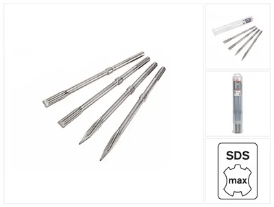 Obrázok produktu pre BOSCH 2607017368 BOSCH RTec Sharp + RTec Speed Meißel-Set 4-teilig