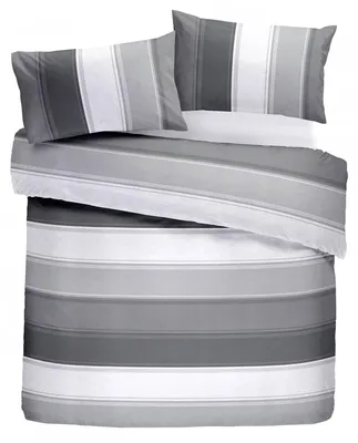 Imagen del producto de Elzusha - Juego de edredón y fundas de almohada en gris