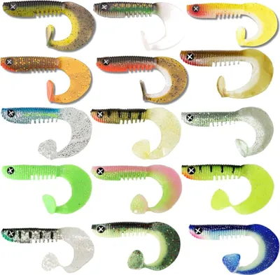 Produktbild von Monkey Lures Curly Lui Jig 7,5cm - 6 Gummifische, Monkey Lures Farbe:Snails Calabrese