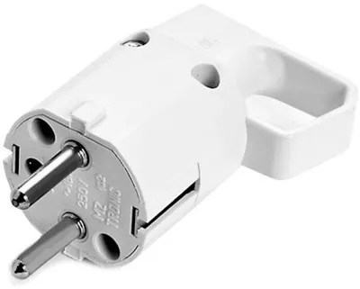 Immagine prodotto di Spina 325-01 con occhiello, con messa a terra "uni-schuko" 16A 250V IP20 BIANCA VIPLAST 325-01