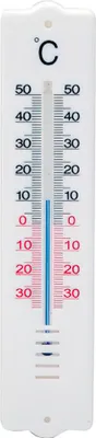 Image de Thermomètre mural/de jardin, plastique intérieur/extérieur, 20 cm.