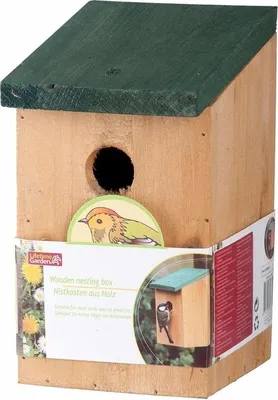 Produktbild von Lifetime Garden Vogelhaus - Holz - grunes Dach - 22 cm - Nistkasten