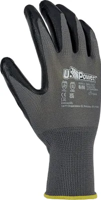 Zdjęcie produktu dla U-Power Valzer, Rękawice warsztatowe, Szary, L, Dorosły, 1 szt., Nitryl, Poliester