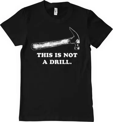 Produktbild von This Is Not A Drill T-Shirt - Medium - Black