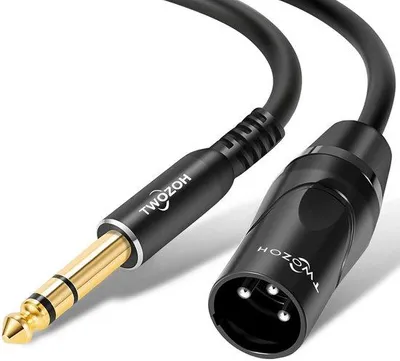 Obrázok produktu pre Kábel s konektorom 6,35 mm (Jack) na XLR pre mikrofón/audio pripojenie, dĺžka 30 cm