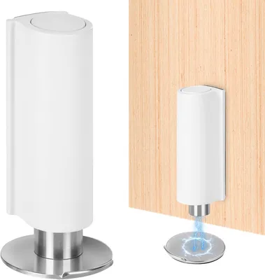Produktbild von Türstopper, magnetisch, weiß, Edelstahl, für Haus