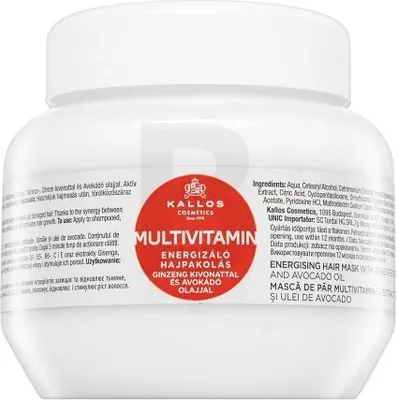 Produktbild von Kallos Multivitamin Energising Hair Mask 275 ml