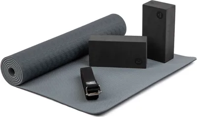 Obrázek produktu pro Sada na jógu Bodhi Yoga Set Flow: podložka, bloky, popruh – černá