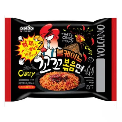 Produktbild von Paldo Instantnudeln Stir-Fried Volcano Huhn Scharf 140g