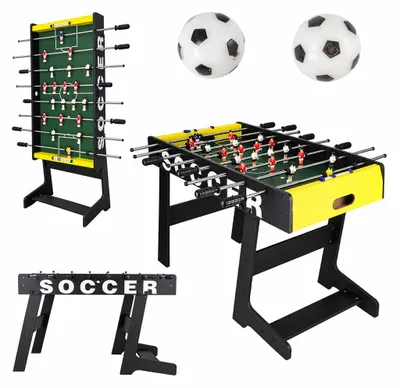Produktbild von Tischfußball, Geschicklichkeitsspiel, Faltbarer Tischfußballtisch, Fußball