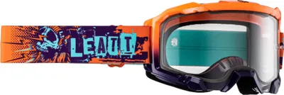 Immagine prodotto di Maschera motocross LEATT Velocity 4.5 arancio blu lente trasparente 83%
