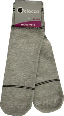 Zdjęcie produktu dla Skarpety krótkie, antypoślizgowe, lekkie, letnie, unisex CIOCCA, model TD10, rozmiar uniwersalny – obwód stopy 36–41 cm, 86% bawełna, 13% poliamid, 1% Elasthan