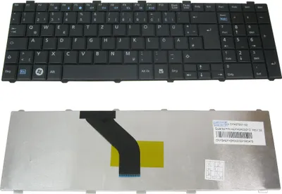 Produktbild von Trade-Shop Laptop-Tastatur Deutsch QWERTZ für ersetzt Fujitsu-Siemens CP487051-02, CP478133-02, CP490711-02 (Deutsches Tastaturlayout)