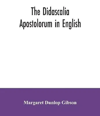 Produktbild von The Didascalia apostolorum in English