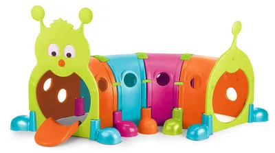 Productafbeelding van Febergus Kindersporttunnel, geschikt voor binnen en buiten, met 4 uitbreidbare, kleurrijke modules. Buitenspeelgoed voor jongens en meisjes, vanaf 3 jaar. Artikelnummer: FEU12000