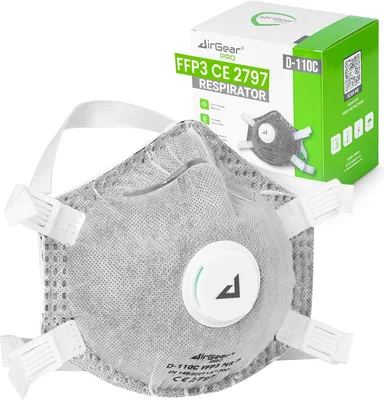 Productafbeelding van FFP3 masker met ventiel, stofmasker, voor bouw