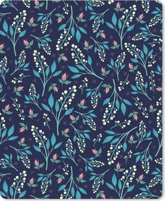 Produktbild von MuchoWow® Mauspad Mousepad Blumen - Rosa - Weiß - Muster 30x40 cm - Mousepads - Maus Mat - Pad - Mausunterlage - Mausmatten