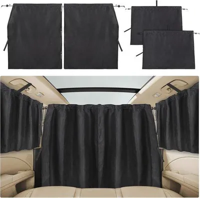 Produktbild von Famanu Trennvorhänge Auto Set von 3 - Sichtschutz und Heckscheibenvorhang