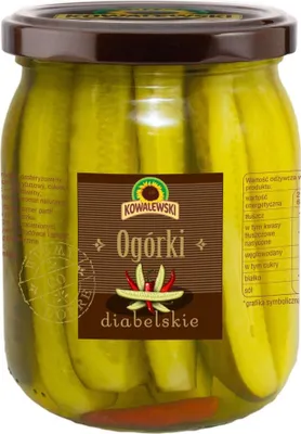 Produktbild von Kowalewski Scharfe Gewürzgurken mit Chili, geschnitten, 540 ml
