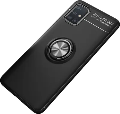 Immagine prodotto di NALIA Custodia per cellulare con anello a 360° per Samsung Galaxy A51, robusta custodia per cellulare in silicone nero