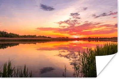 Produktbild von MuchoWow® Poster Wasser - Luft - Natur 90x60 cm - Schlafzimmer
