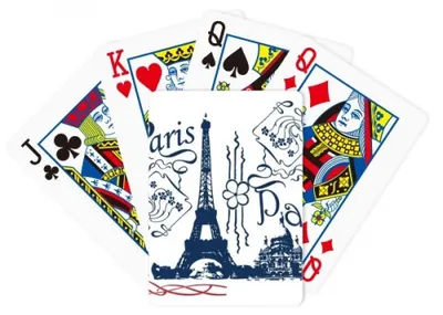 Produktbild von Spiele mit Eiffelturm-Motiven, Poker und Spielkarten