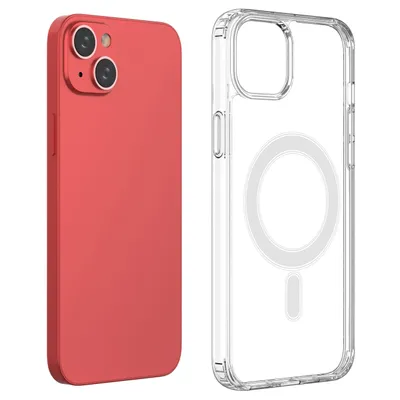 Immagine prodotto di Custodia Magnetica Trasparente Con Magsafe Per Iphone 15 Plus - Trasparente