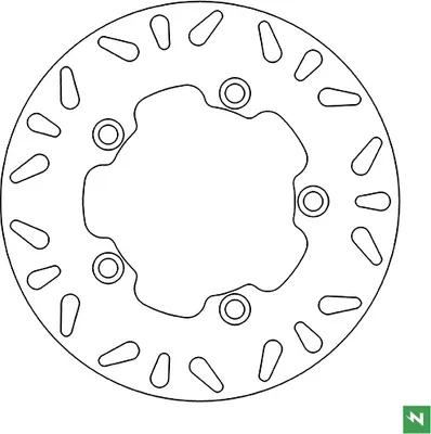 Produktbild von Bremsscheibe DF5169A (5 mm) ,starr Ø aussen/innen: 220/105 mm, Lochkreis: 125 mm 5-Loch (10,5 mm)