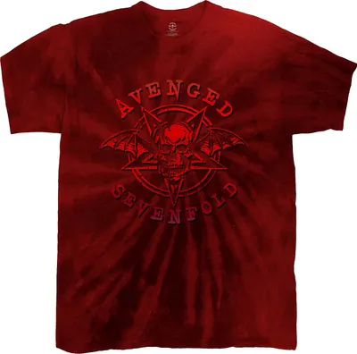 Image de Avenged Sevenfold - T-shirt "Pent Up" pour homme/femme unie RO3502 (L) (Rouge)