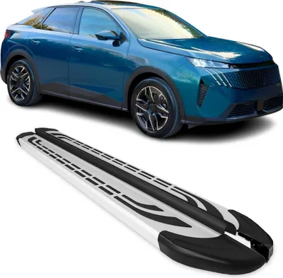 Image de 2024-2025 Peugeot e-3008 Marchepieds Latéraux pédale Aluminium Gris 2Pcs